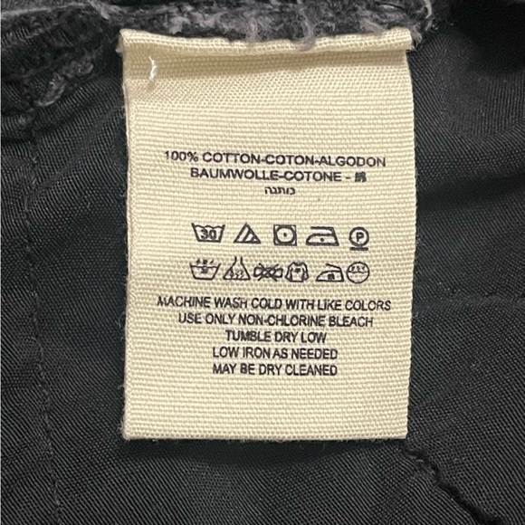 We The Free Black Denim Mini Skirt with Raw Hem 0B920063 NWT Size 27 - Picture 9 of 10